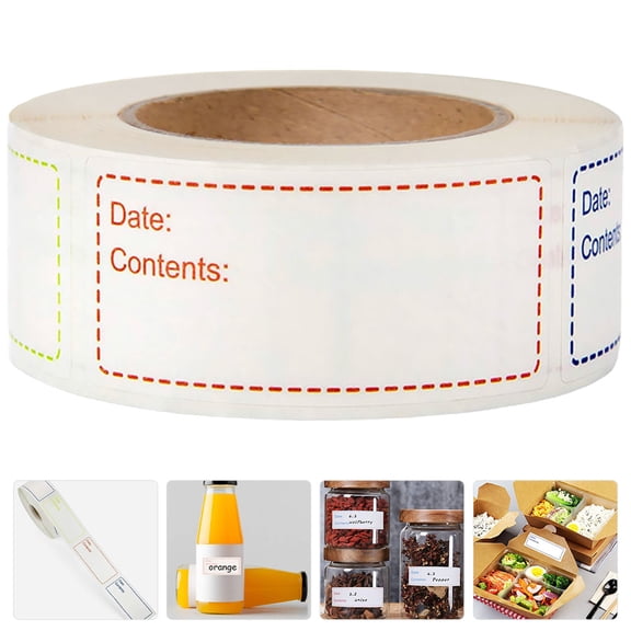 LOLIPPYY Assorted Color Adhesive Bottle Labels Stickers with Strong Stickiness for Daily Labeling