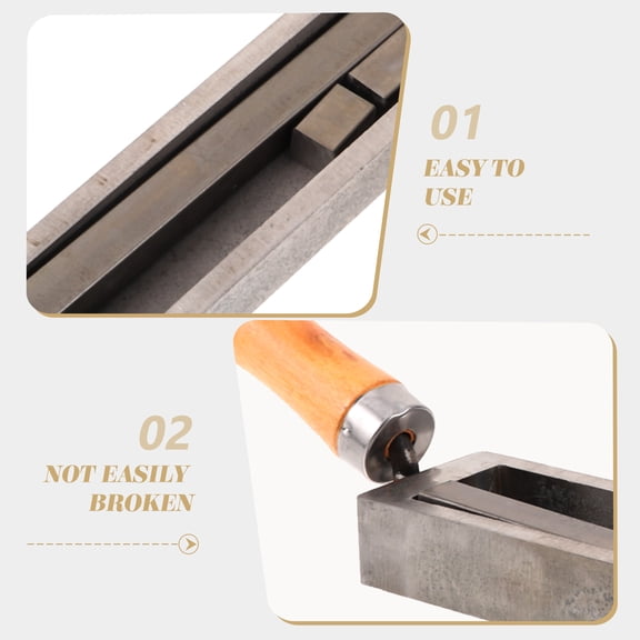 LOLIPPYY Graphite Mold for Metal Casting, Assorted Colors, Strip Shape with Slot Design, Fast Heat and