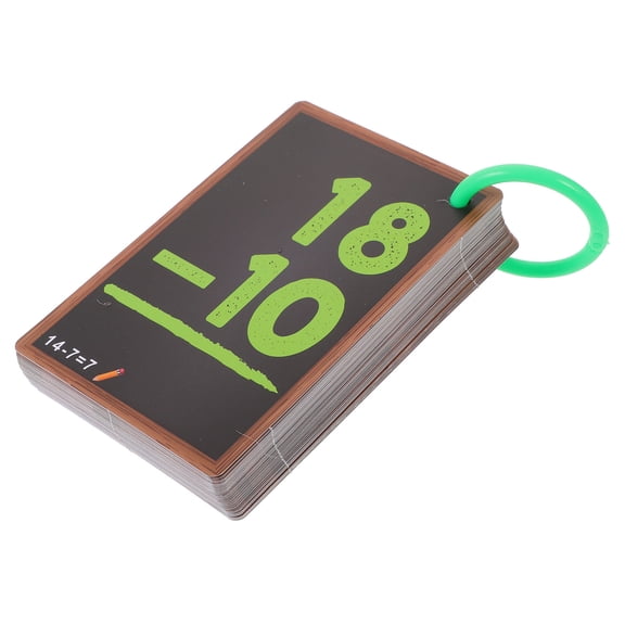 LOLIPPYY Assorted Color Interactive Math Flash Cards for Early Education Home Use Portable Learning Tools 3.5 x 5 inches