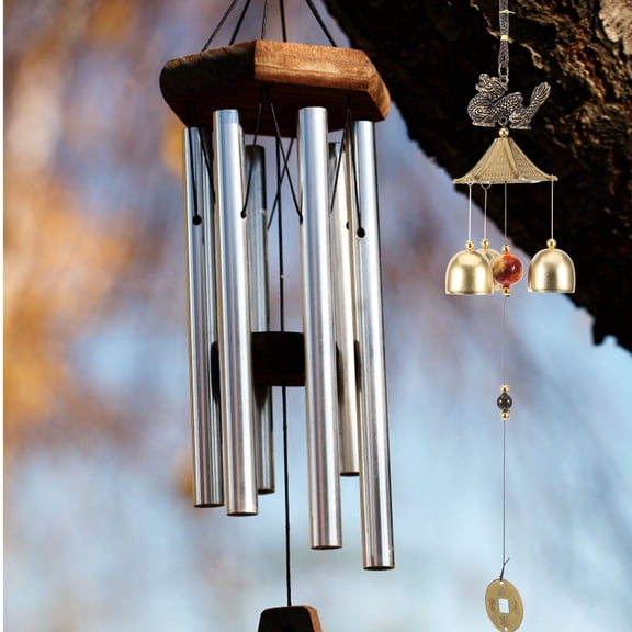 LOLIPPYY Assorted Color Metal Wind Chime Bell with Dragon Charm for Outdoor Garden, Porch, Patio Decoration
