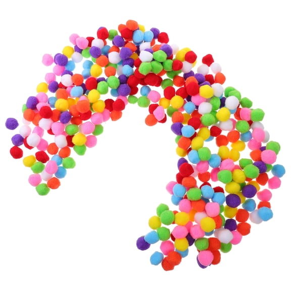 LOLIPPYY Assorted Color Mini Pom Poms for Crafts Bulk Pack DIY Decoration Soft Fluffy Ball Ornaments 100 Count