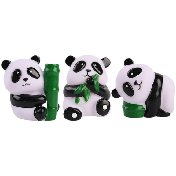 LOLIPPYY Assorted Color Panda Squeeze Toys 3pcs Stress Relief TPR Toys for Party Favors and Anxiety Relief