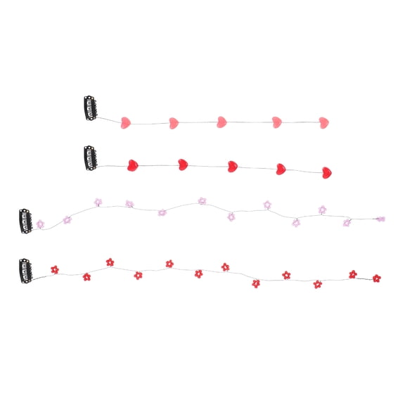 LOLIPPYY 4pcs Assorted Color Plastic Hair Clips for Hair, Stylish Decorative Fashion Accessories