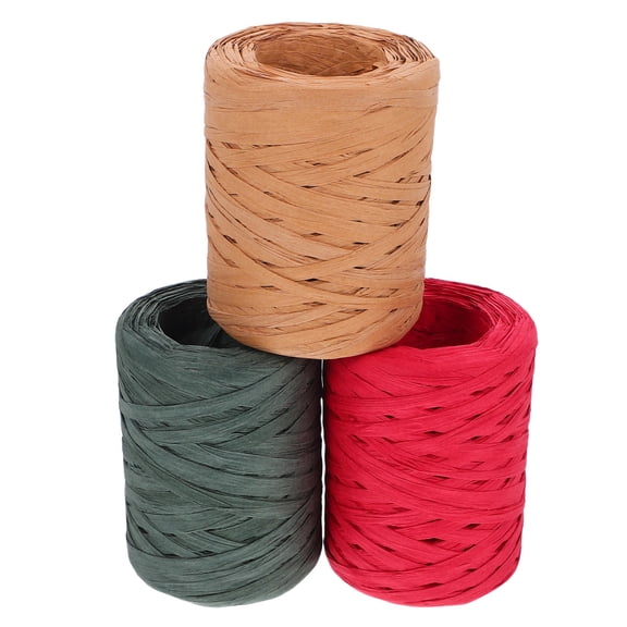 LOLIPPYY Assorted Color Raffia Ribbon for Crafts, Wrapping, Wedding Bouquets, Floral Packaging and Creative Projects