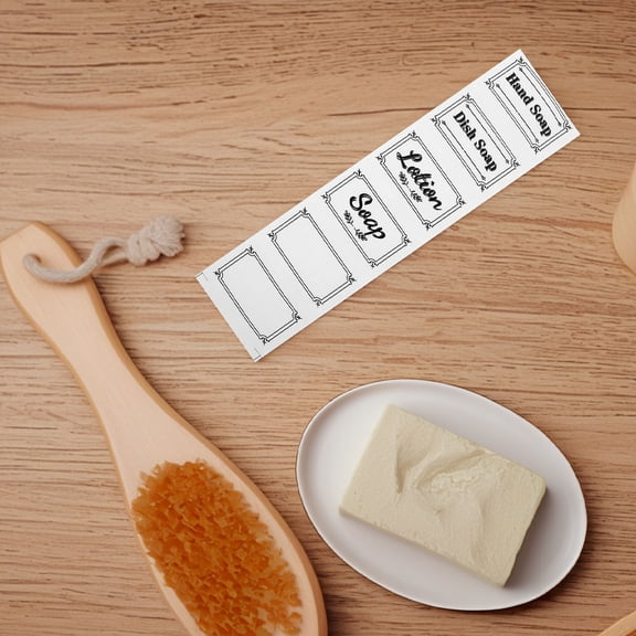 LOLIPPYY Assorted Color Waterproof Removable Transparent Labels for Shampoo Conditioner Bottle Dispenser Bathroom