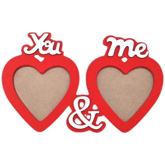 LOLIPPYY Assorted Color Wooden Heart Picture Frame for Decoration Photo Display Frame 8 x 10 inches