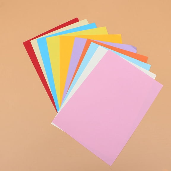 LOLIPPYY Assorted Colored A4 Copy Paper for Office Use 100 Sheets Workmanship Smooth Writing and Printing