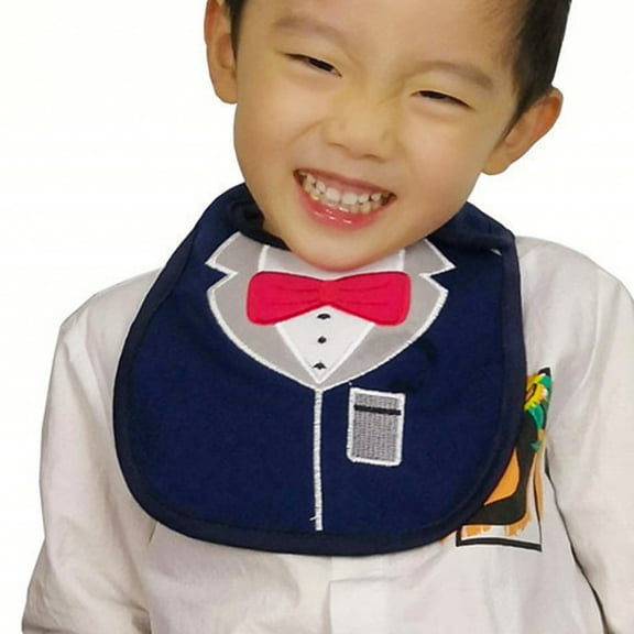 LOLIPPYY 3-Pack Cotton Baby Dining Bibs Soft and Stylish Cartoon Drool Bibs for Infants and Toddlers