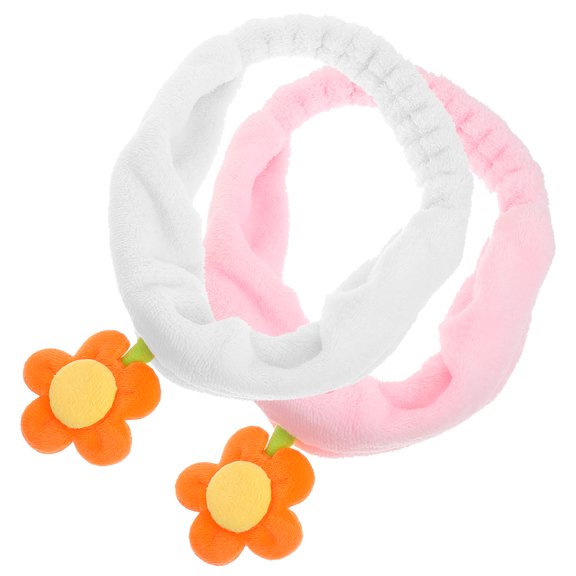 LOLIPPYY Assorted Flower Women's's Headband for Makeup Spa and Face Washing 2pcs Set