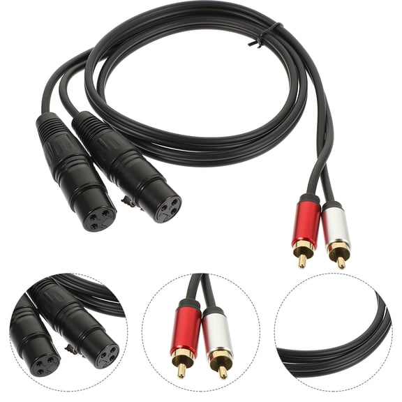 LOLIPPYY High Fidelity Audio Adapter Cable Converter with Red Shell, 1 Piece for Clear Sound Connection