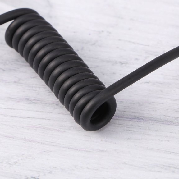 LOLIPPYY Audio Jack Extender 3.5mm Male to Male Black Copper Wire 1Set for Car Use