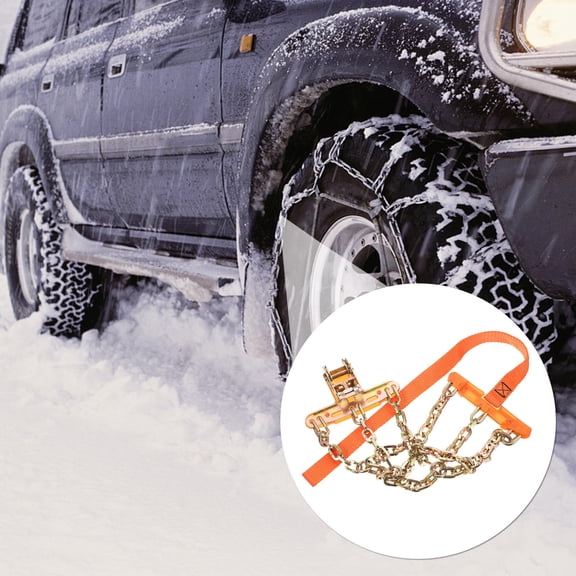LOLIPPYY Auto Emergency Tyre Chain Made of Premium Steel with Anti Shedding for Car Stability