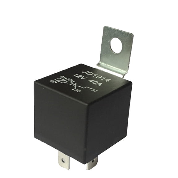 LOLIPPYY Auto Relay 40A Black Automotive 12V Suitable for Car Control Headlight Horn