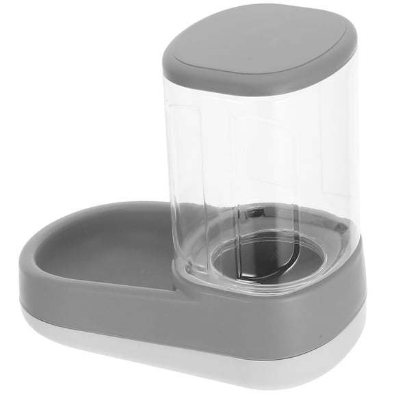 LOLIPPYY Automatic Pet Food and Water Feeder Grey Durable Food Safe Material with Adjustable Feeding