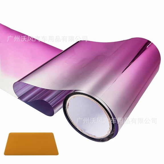 LOLIPPYY Automotive Front Windshield Gradient Electroplated Film for Sun Protection Uv Blocking and Privacy