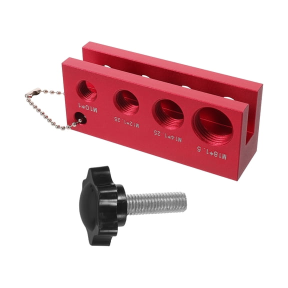 LOLIPPYY Automotive Spark Plug Gap Adjustment Tool Aluminum Alloy Compatible with 10Mm 12Mm 14Mm 18Mm Spark Plugs Red