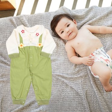American Apparel Newborn Baby One Piece Long Sleeve Cotton Gown – 0-6 Months