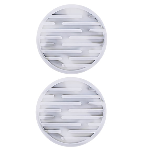 LOLIPPYY Back to School 2Pack Multi Colored Silicone Home Coasters Round Shape Anti Scalding for Home Users