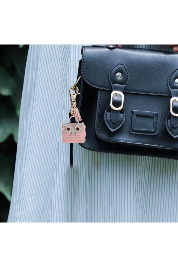 Back to School Mini Backpack Keychain Coin Storage Owl Keychain Pendant For Travel 1Pack