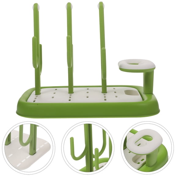 LOLIPPYY Back to School Water Bottle Drying Stand Bottle Dryer Rack Light Green 1Pcs