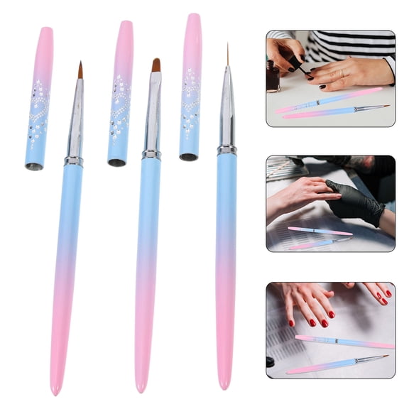 LOLIPPYY Worgeous 3-Piece Nail Art Pen Set for Back to School Dotting and Drawing Designs