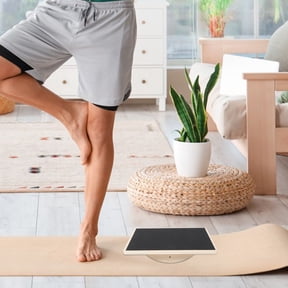 LOLIPPYY Rectangular Wooden Balance Trainer for Fitness Coordination and Home Training Use