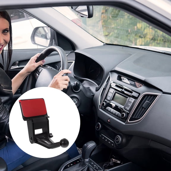 LOLIPPYY Ball Mount Phone Stand Car Phone Holder Black Plastic Adjustable Angles for Driving 1Pack