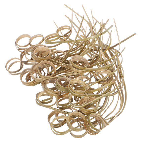 LOLIPPYY Bamboo Cocktail Pick Beige Biodegradable Fruit Skewer for Decor Party Supplies 50Pcs