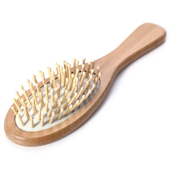 LOLIPPYY Bamboo Hairbrush Wooden Vent Brush For Add Shine 1Set