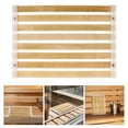 thumbnail image 1 of LOLIPPYY Bamboo Sauna Seat Pad Beige Rectangular Non Slip Bathroom Floor Mat 1Set, 1 of 8