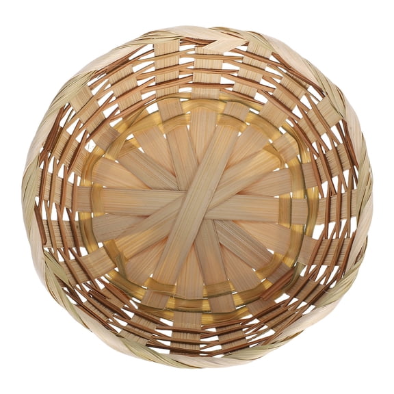 LOLIPPYY Bamboo Storage Basket Fruit Basket Food Storage 1 Set for Homeowners Natural Elegance