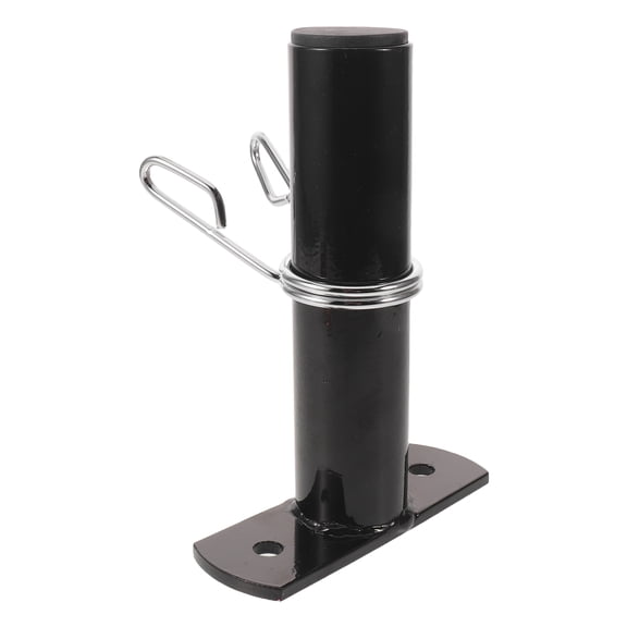 LOLIPPYY Barbell Weight Storage Rack Black Metal Fitness Equipment Organizer for Home Use