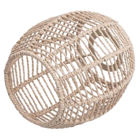 LOLIPPYY Barrel Lamp Shades Lampshade Brown Paper String Boho Style for Interior Designers 1Pcs