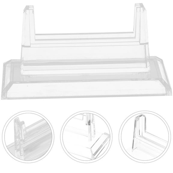 LOLIPPYY Baseball Card Frame Clear Card Holder Transparent Plastic Fading-resistant Use for Collectors 1Pack