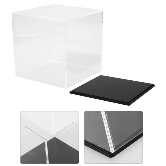 LOLIPPYY Clear Acrylic Baseball Display Case for Collectibles, Showcase, and Everyday Storage Holder, Protective Baseball Box