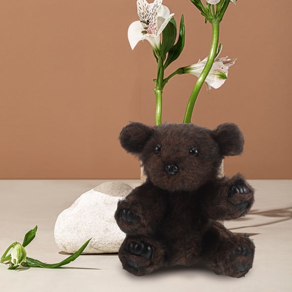 LOLIPPYY Basket Stuffer Bears Plush Bear Brown for Cute Design Wedding Party 1Pcs