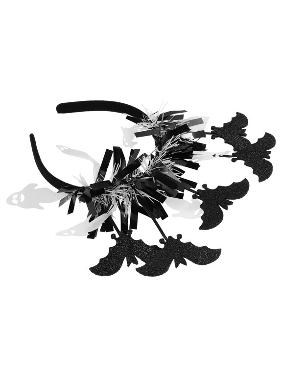 Bat Headband for Decoration Lightweight Comfortable Hair Accessory Multi Color Unique Design 100% Cloth and Plastic