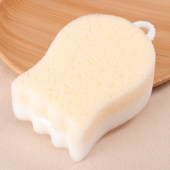 LOLIPPYY Body Bath Sponge Exfoliate Skin Friendly Simple Shape Sponge 1Set