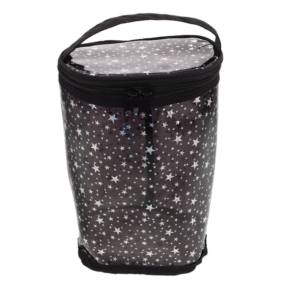 LOLIPPYY Bathroom Bag for Traveling Waterproof Toiletry Bag Black 1Pcs