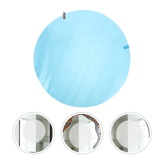 LOLIPPYY Sky-Blue Pet Anti-Fog Mirror Film for Clear and Steam-Resistant Views