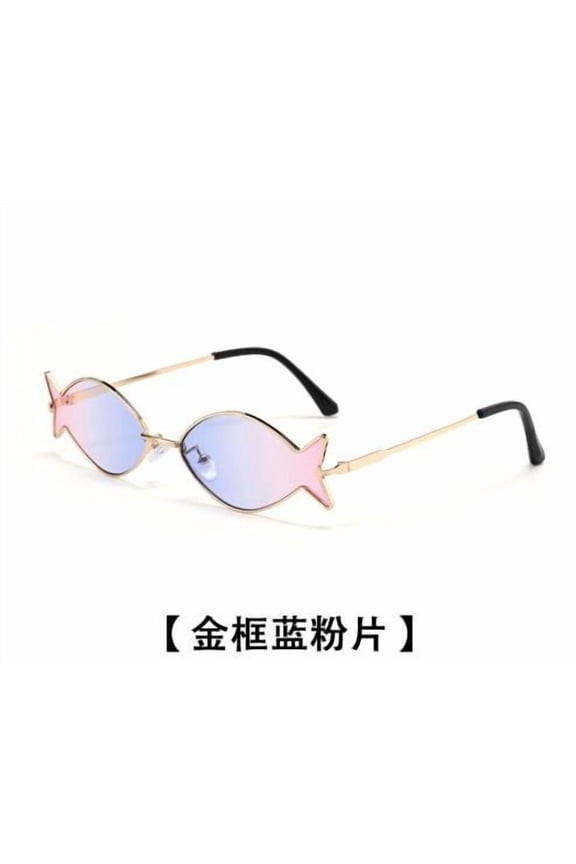 Beach Sunglasses: Trendy Fish-Shaped Sun Protection Sunglasses - Hawaiian Parties Funny Luau Glasses - Summer Beach Photo Booth Prop Novelty Eyewear