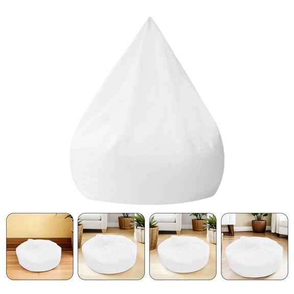 LOLIPPYY Bean Bag Chair Inner Liner White Mesh Fabric Breathable Replacement Cover for Home Use