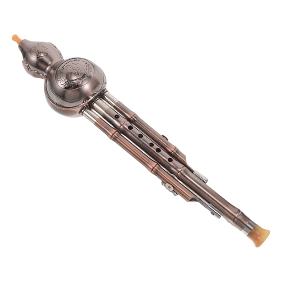 LOLIPPYY Beginner Chinese Hulusi Flute in B Color Lightweight Gourd Wind Instrument