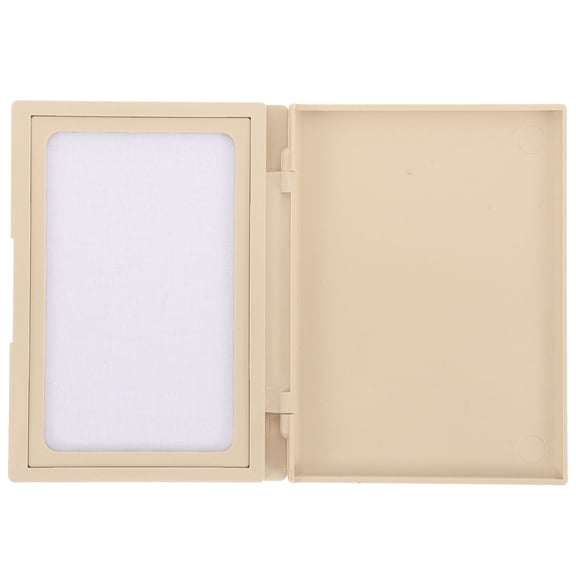 LOLIPPYY Beige Archival Ink Pad with Storage Case Reusable DIY Craft Stamp Pad for Office and Decor
