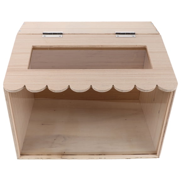 LOLIPPYY Chicken Brooder Box Beige Acrylic Multilayer Design for Home Rearing