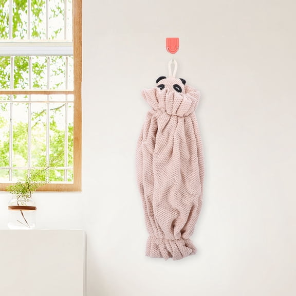 LOLIPPYY Beige Hanging Kitchen Trash Bag Holder Organizer Pouch with Large Capacity for Home Use