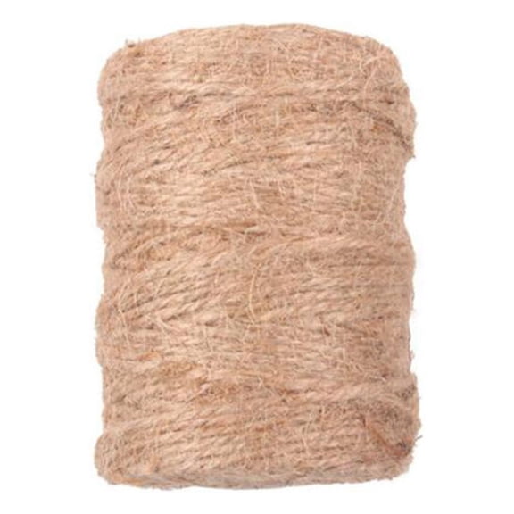 LOLIPPYY Beige Jute Twine Strong Decorative Rope for DIY Crafts Wedding and Garden Projects