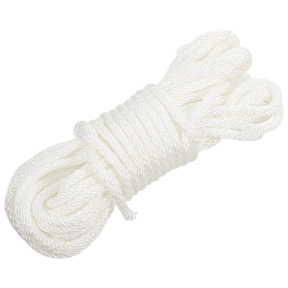 LOLIPPYY Beige Nylon Braided Flagpole Rope Heavy Duty Waterproof Rope for Outdoor Camping and Flagpole Accessories
