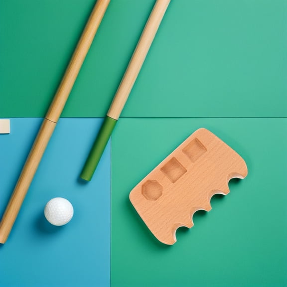 LOLIPPYY Pool Cue Holder Wooden Rack with Stable Rest and Quick Access for Home Entertainment