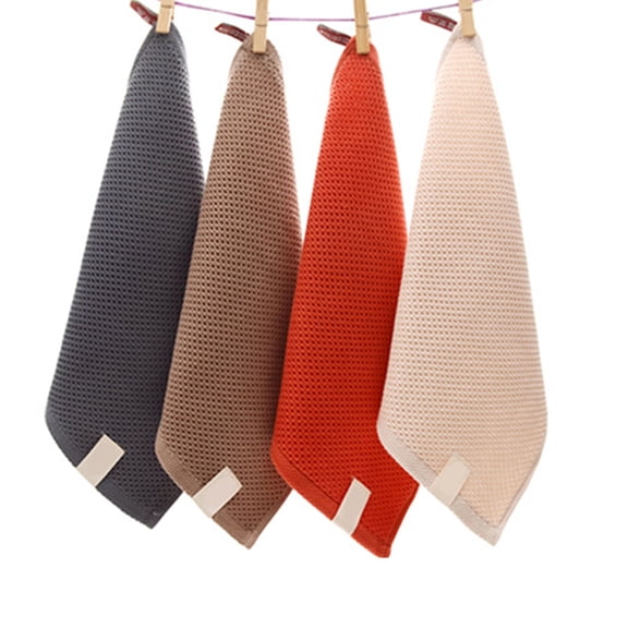 LOLIPPYY Beige Waffle Bath Towels Pure Cotton Super Absorbent Comfortable for Hotel Barbershop Use